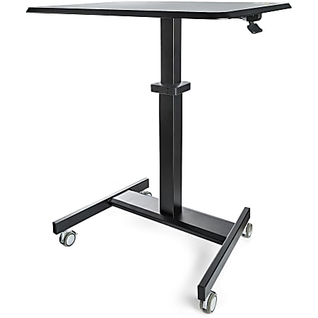 Portable ergonomic desk clearance