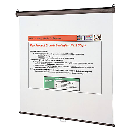 Quartet® Wall Or Ceiling Projection Screen, 84" x 84"