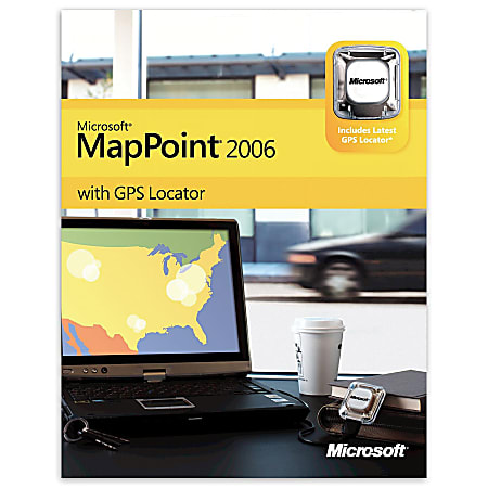 Microsoft® MapPoint® 2006 With GPS Locator, Traditional Disc