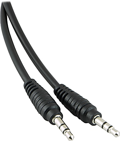 Ativa® 3.5mm Auxiliary Audio Cable, 6’, Black, 26917