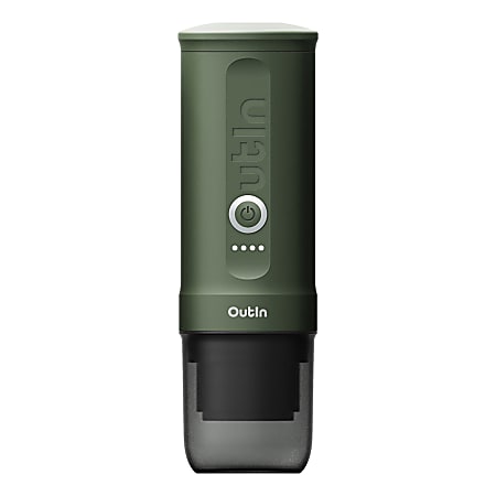 OutIn&reg; Nano 3-Cup Portable Electric Espresso Machine, Forest Green