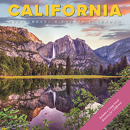 2024 Willow Creek Press Scenic Monthly Wall Calendar, 12" x 12", California, January to December
