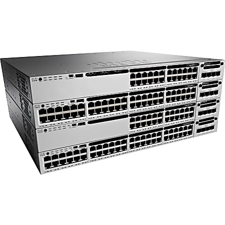 Cisco Catalyst WS-C3850-12XS Layer 3 Switch - Manageable - 10 Gigabit Ethernet - 10GBase-X - 3 Layer Supported - WSC385012XSE