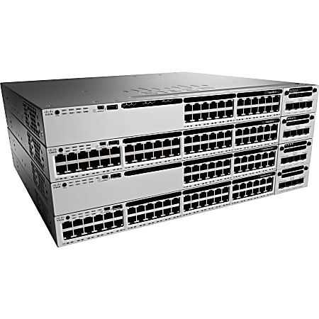 Cisco Catalyst WS-C3850-12XS Layer 3 Switch - Manageable - 10 Gigabit Ethernet - 10GBase-X - 3 Layer Supported - Optical Fiber - PoE Ports - 1U High - Rack-mountable - Lifetime Limited Warranty