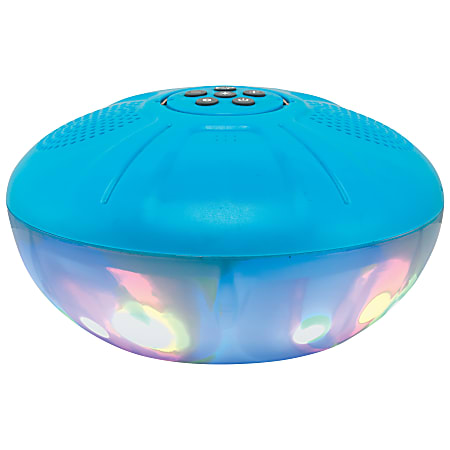 iLive Portable IPX7 Waterproof ISBW322BU Wireless Floating Speaker With Color-Changing Light Effects