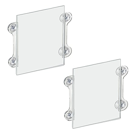 Azar Displays Vertical/Horizontal Sign Frames with Suction Cups,