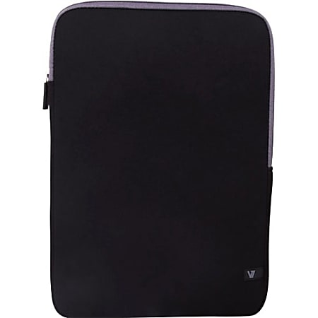 V7 Ultra CSS4-GRY-2N Carrying Case (Sleeve) for 13.1" to 13.3" Notebook - Black, Gray - Neoprene, Ethylene Vinyl Acetate (EVA) Interior - 14.6" Height x 10.4" Width x 0.8" Depth