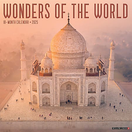 2025 Willow Creek Press Wall Calendar, 12” x 12”, Wonders Of The World, January 2025 To December 2025, 45503