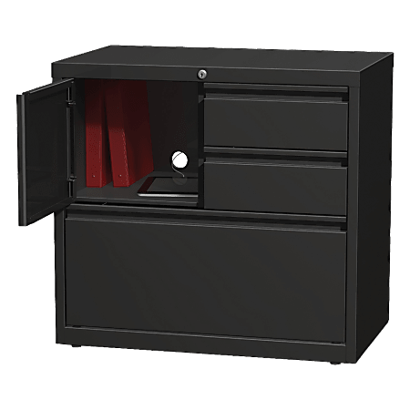Lorell 30 W Steel Personal Storage Center With Lateral File