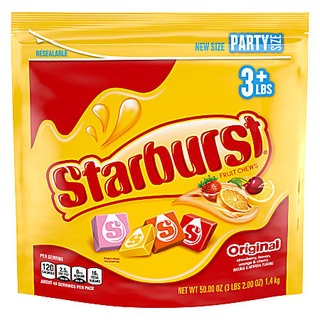 Starburst Fruit Chews Original Variety, 50 oz