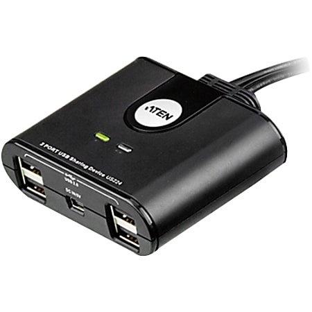 ATEN 2-Port USB Peripheral Sharing Device - USB - External - 7 USB Port(s) - 7 USB 2.0 Port(s)