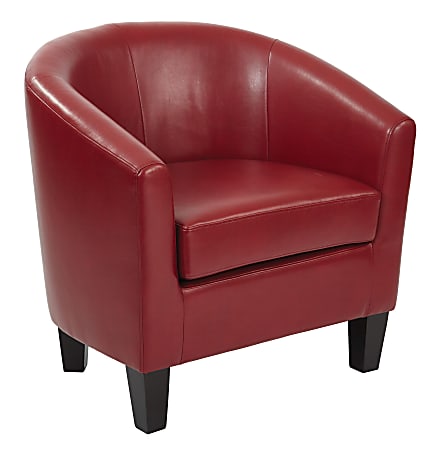 Ave Six Work Smart™ Ethan Tub Chair, Cranberry/Dark