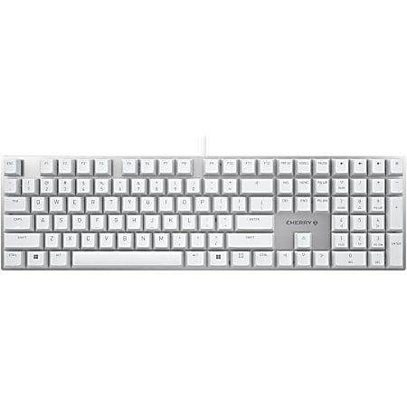 CHERRY KC 200 MX Wired Keyboard MX2A SILENT RED SilverWhite Housing ...