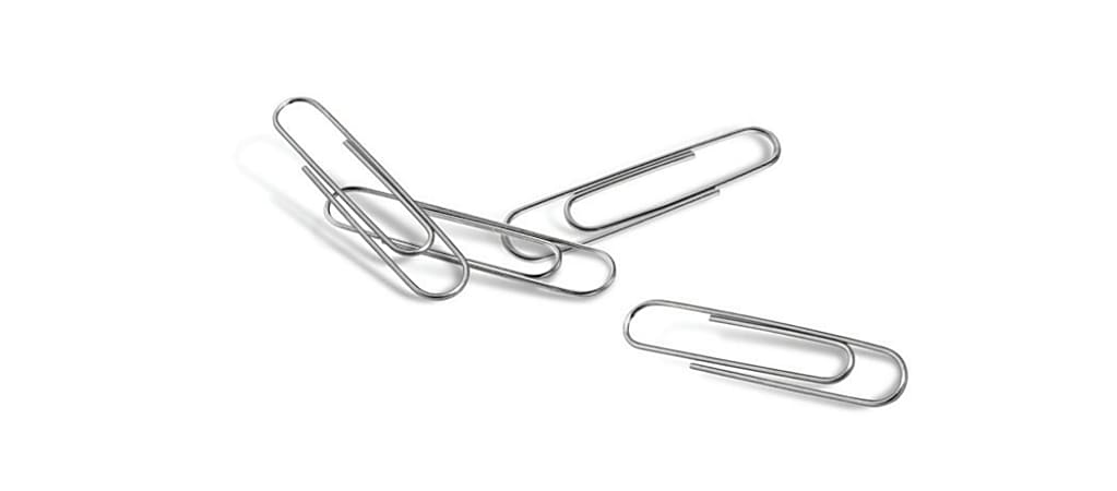 Silver paper clips clearance