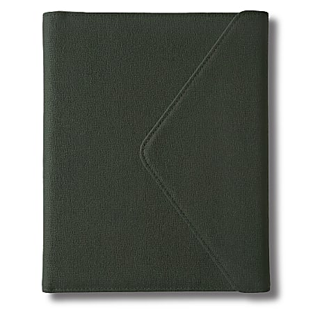 TUL® Vegan Leather Padfolio With Legal Pad, Letter Size, Green