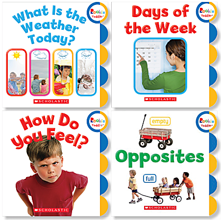 Scholastic Children's Press Rookie Toddler Book Set, Set 1, Ages 1 - 3, Set Of 4 Books