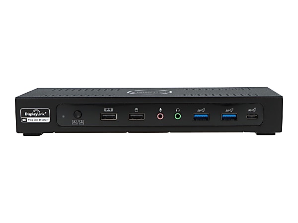 VisionTek VT4900 USB-C KVM Docking Station 3x 4Ks - 100W Power Delivery Per System - 1 x Ethernet Network (RJ-45) - 2 x USB 3.0 - 2x USB 2.0 - USB-C - 3 Monitor - 1 x HDMI - 2 xPort - for Windows, Apple Mac including M1, Chromebook -link
