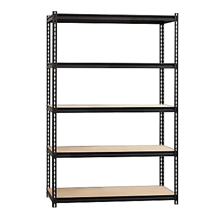 Lorell Iron Horse 2300 lb Capacity Riveted Shelving - 5 Shelf(ves) - 72