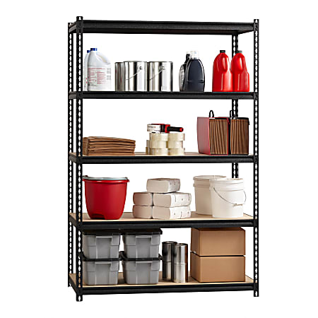 Lorell Iron Horse 2300 lb Capacity Riveted Shelving - 5 Shelf(ves) - 72
