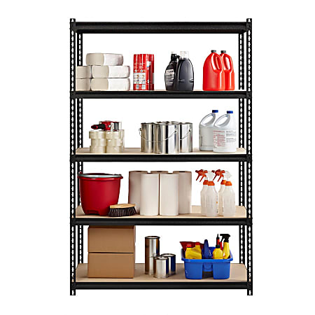 Lorell Iron Horse 2300 lb Capacity Riveted Shelving - 5 Shelf(ves) - 72