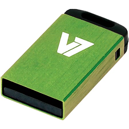 V7 32GB Green Nano USB Flash Drive