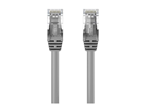 Belkin - Patch cable - RJ-45 (M) to RJ-45 (M) - 2 ft - UTP - CAT 6 - molded, snagless - gray -  - A3L98002S