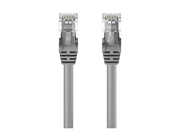 Belkin - Patch cable - RJ-45 (M) to RJ-45 (M) - 2 ft - UTP - CAT 6 - molded, snagless - gray -  - A3L98002S