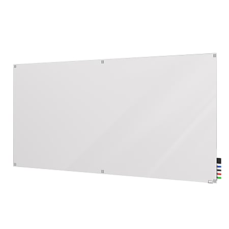 Ghent Harmony Non-Magnetic Dry-Erase Whiteboard, Glass, 48” x