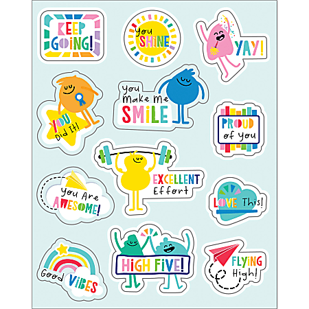 Motivational stickers for students