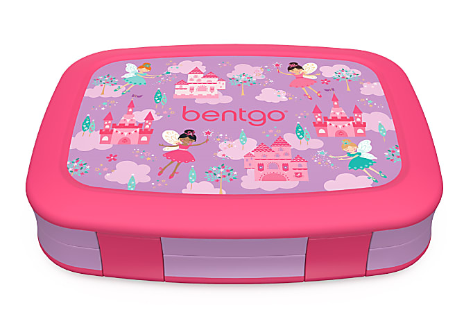 Bentgo Kids Lunch Box, 2"H x 6-1/2"W x 8-1/2"D, Fairies