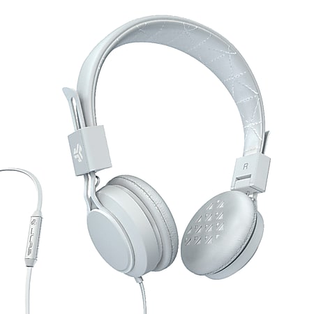 JLab INTRO Premium On-Ear Headphones, White