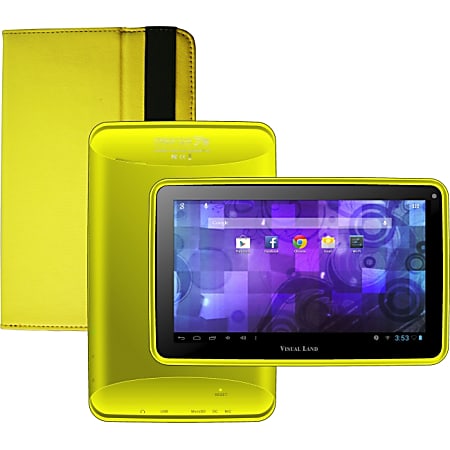 Visual Land Prestige 7G 8 GB Tablet - 7" - Wireless LAN - ARM Cortex A8 1.20 GHz - Yellow