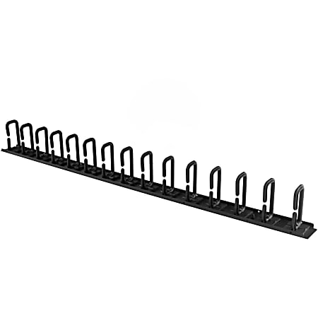 StarTech.com Vertical Cable Organizer with D-Ring Hooks - Vertical Cable Management Panel - 20U - 2.8ft. - Eliminate cable stress in your rack while making equipment easier to access, w/ this 2.8ft vertical cable management panel