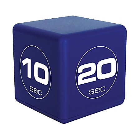 Teledex TimeCube High-Intensity Interval Workout Timer, 10-60 Seconds, Blue