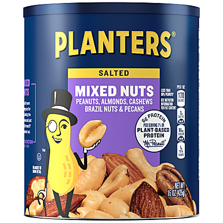 Planters® Mixed Nuts, 15 Oz Canister