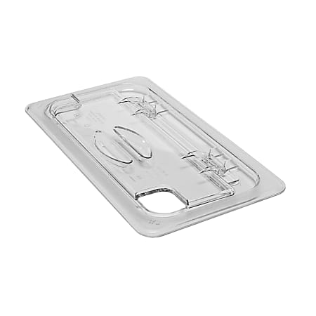 Cambro Camwear GN 1/3 Notched FlipLids, Clear, Set Of 6 Lids