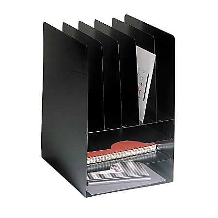 STEELMASTER® Compact Steel Combination Organizer, Black