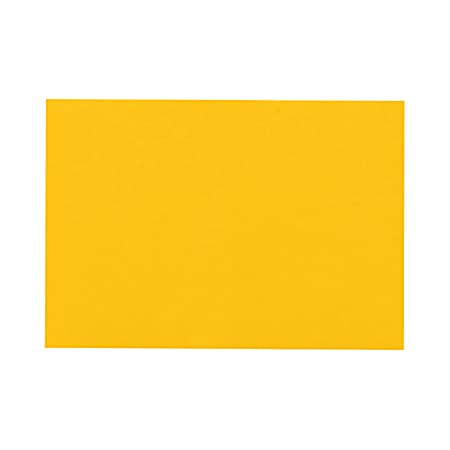 LUX Flat Cards, A7, 5 1/8" x 7", Sunflower Yellow, Pack Of 250
