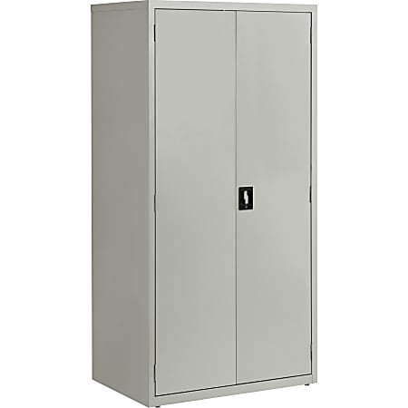 Lorell® Fortress Series 24"D Steel Storage Cabinet, Fully Assembled, 5-Shelf, Light Gray