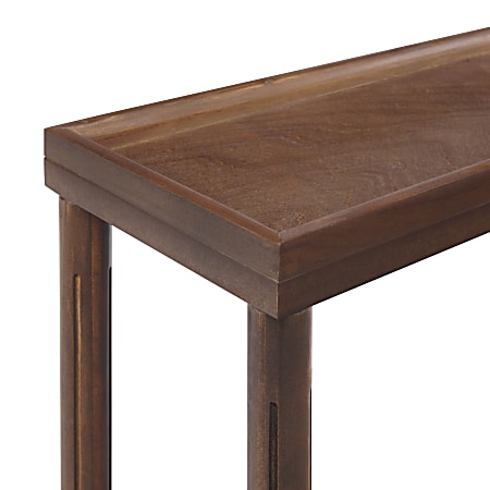 Long narrow store side tables