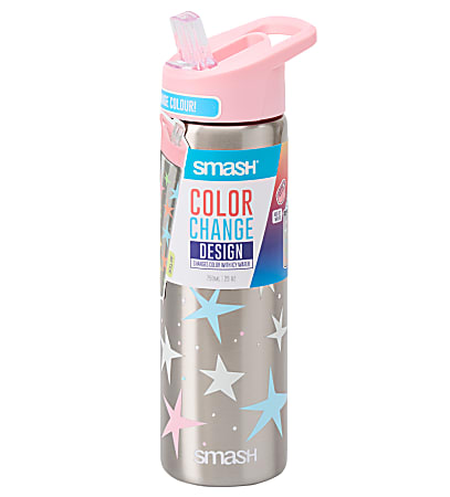 Smash Color Change Stainless Steel Water Bottle, 25 Oz, Star