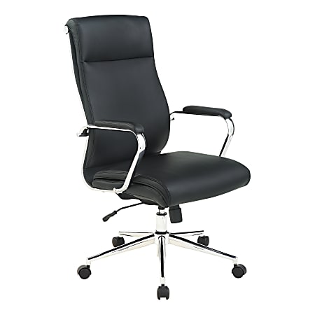 Office Star™ Dillon Ergonomic Antimicrobial Fabric High-Back Manager's Office Chair, Black