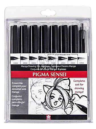 Sakura Gelly Roll Glaze Pens 0.8 mm Assorted Colors 6 Pens Per Set