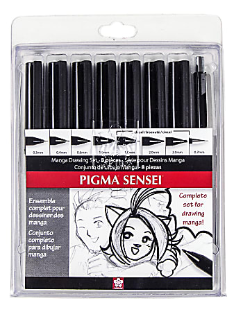 Sakura Pigma Sensei Manga Drawing Set, 6-Pieces