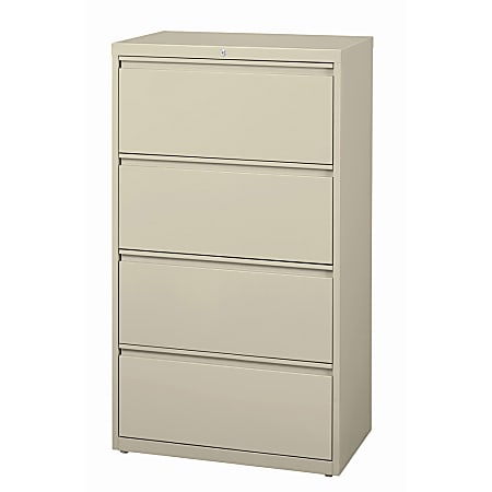 WorkPro® 30"W x 18-5/8"D Lateral 4-Drawer File Cabinet,