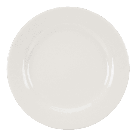 QM Air Force Dinner Plates, 10", White, Pack Of 24 Plates