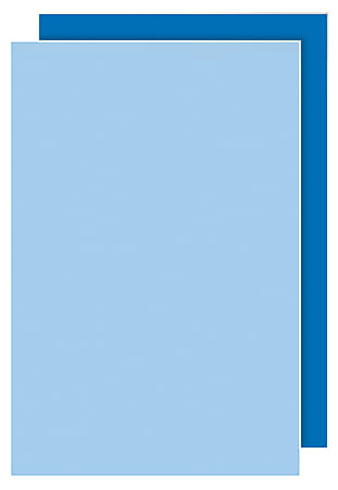 Office Depot® Brand Dual Color Foam Board, 20" x 30", Dark Blue & Sky Blue, Pack Of 2