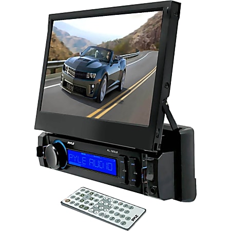 Pyle PL78DLB Car Flash Video Player - 7" Touchscreen LCD - 16:9 - 320 W RMS - Half DIN