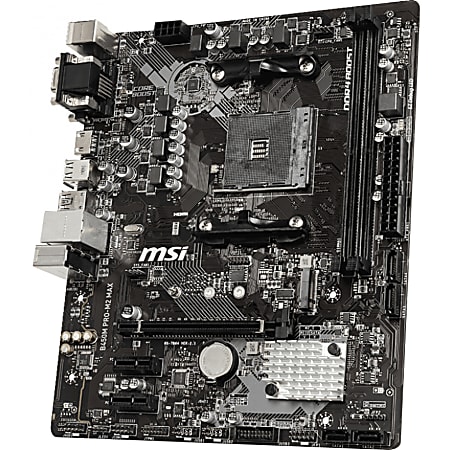 MSI B450M PRO M2 MAX Desktop Motherboard AMD B450 Chipset Socket