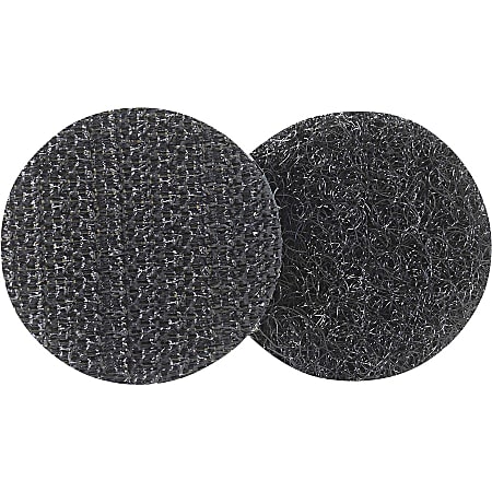 VELCRO® Coin Fasteners - 0.75" Length x 0.75" Width - 500 / Pack - Black